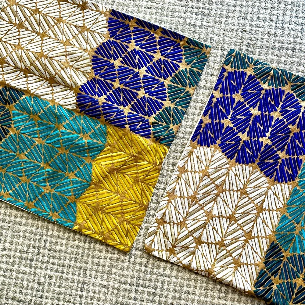 NWOT Set of‎ TWO Colorful Geometric Patterned Pillowcases